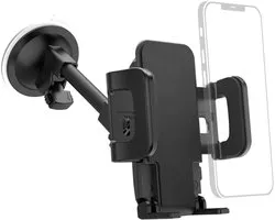 Support voiture pr portable "Compact" av. ventouse, pivot. 360°, univ.