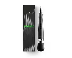 Doxy 2.0 - Die Cast Max Plug‑In - Wandmassager - Metaal - Zwart - Doxy 2.0 Wand Vibrator