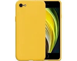Coque iPhone SE 2020 Coque en Siliconen Coque Arrière TPU - Jaune