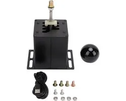 6 R PC USB Simulator Shifter, H Gear Black Gaming Shifter Compatibel met G29 G27 G25 G920 T300RS GT Stuurwiel voor Realistische Race-ervaring,Accessoires voor aanhangwagens