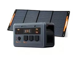 OSCAL PowerMax 1800SE Stroomgenerator met 200W Zonnepaneel- Draagbaar energiecentrum - 1024 Wh LiFePO4-accu - 1800 W zonnegenerator
