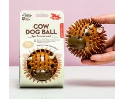 Piepbal voor hond met geur - Koe van Kikkerland