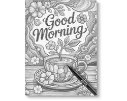 Good morning café | Dot painting | 40x50cm | Dot painting | Oh My Dotz | Points | Alternative au diamond painting et à la peinture par numéros | Happy hobby