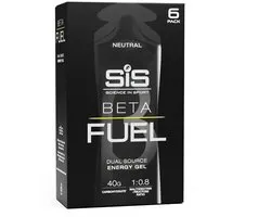 Science in Sport - SIS Beta Fuel - Gel énergétique Dual Source - Arôme naturel - Rapport maltodextrine fructose 1: 0- 40 grammes de glucides par gel - 6 x 60 ml