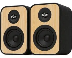 House of Marley Uplift Bluetooth Boekenplank Speakers - Hifi speakers - Stereo Set - Home Audio - Gemaakt van Duurzame Materialen - 16 Watt - Zwart