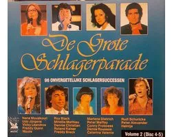 DE GROTE SCHLAGERPARADE VOLUME 2 READER'S DIGEST CD 4 EN 5 - DUBBEL CD - Freddy Breck, Rex Gildo, FRank Farian, Costa Cordalis, Cindy & Bert, Roy Black, Roland Kaiser, Udo Jurgens, Andy Borg, Vicky Leandros