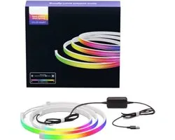 Rétroéclairage à bande LED RVB – Lumière pour écran d'ordinateur – 24 pouces – Moniteur Smart TV – Gaming – PC Ambilight – USB – Siècle des Lumières de jeu – Accessoires de vêtements pour bébé de Gaming – Répond à l'image et au son – Fixation facile