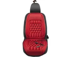 Autostoel Verwarming - Zitkussen - Warm Rijden - Universele Pasvorm - 12V - Rood