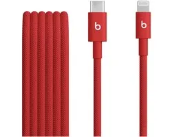 Beats Geweven USB-C naar geschikt voor Lightning kabel - 1,5 meter - Rapid Red