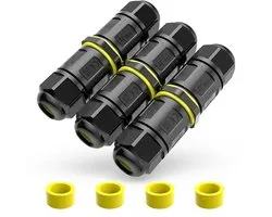 Waterproof Cable Connectors, 3-Pin, IP68, Outdoor Junction Box, Connection Clamp with Lever for 4-12 mm Cable, Power - ShopVlot