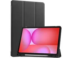 Étui rigide pour Samsung Galaxy Tab S10 FE Plus , avec découpes, compatible avec le stylet S Pen - Zwart