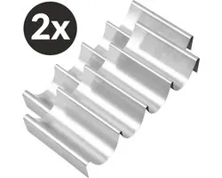 Keufens Taco Holder - Set de 2 - Taco Holder - Tortilla Holder - Taco Stand - Taco Holder Ovenproof - Taco Système de fixation pour GPS - Wrap Holder