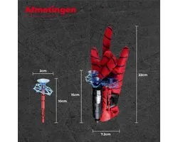 Mavora~Web Shooter - gebaseerd op Spiderman - Spiderman handschoen - Launcer - Speelgoed -Incl. 3 pijlen