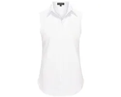 Travel Blouse Mouwloos Uni 2299 White