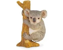 Koala Klim Speelfiguur - Wilde dieren replica - Educatief speelgoed - Handbeschilderd detail - 5 x 45 x 8 cm