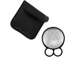 Filter voor handcamera's - optische glazen prisma-lens - fotografie-accessoires - caleidoscoop-lens - speciale effecten - geschikt voor camera's - zwart zilver.