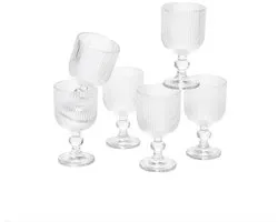 Mica Decorations Merlot Wijnglas set van 6 - 250 ml - Glas - Transparant