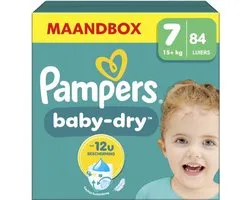 Pampers Baby-Dry - Taille 7 (15kg+) - 84 Couches