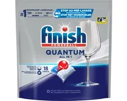 Finish Quantum All in 1 Regular Vaatwastabletten - 18 Stuks