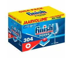 Finish - Power All-in-1 Vaatwastabletten Regular - 4 x 76 stuks - Voordeelverpakking