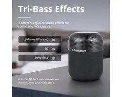 Tronsmart - T6 Max - Luidspreker - Luidsprekerkabels - Bookshelf Speaker - Speakers voor PC - BT 5.0 - 60W - Voice Assistant - IPX5 - 20H Speeltijd - AUX,NFC,bluetooth - Zwart