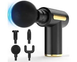 Massage Gun Mini - diepe weefselmassage - Professioneel Massage Apparaat - Massageapparaat Massagegun - Massage Pistool - cadeau voor Kerstmis, Moederdag, Vaderdag, Valentijnsdag - Zwart