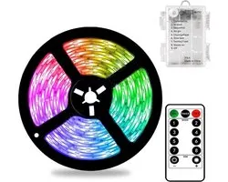 CCILAND 3M Batterij Aangedreven LED Strip Lights met Afstandsbediening 8 Modes Timer - ShopVlot