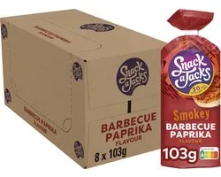 Snack A Jacks Rijstwafel Barbecue Paprika - Tussendoortje - 8x103 gram