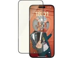 PanzerGlass Screenprotector geschikt voor Apple iPhone 15 Plus Glazen | PanzerGlass Ultra-Wide Fit Screenprotector Anti-Glare - Case Friendly + Installatie Frame