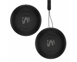 imoshion Mini Tag - Bluetooth Tracker Geschikt voor iOS Find My / Zoek Mijn - Tracker Hond / Kat - 2 pack - Zwart