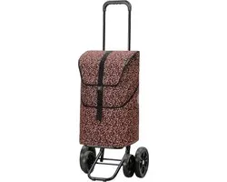 Andersen SHOPPER MANUFAKTUR Boodschappentrolley Quattro Shopper Imea 46L Rose Roze Veelkleurig 117cm