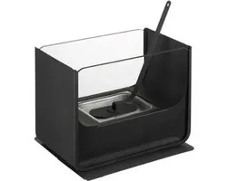 Cheminée Tepro Bio Ethanol - Cheminée d'ambiance pour intérieur et extérieur - Zwart