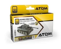 AMMO MIG 20727 ATOM - Couleurs du début et du moyen allemand - Set Acryl 6x20ml Ensemble de Peinture