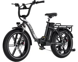 Vélo électrique Hitway BK18 - Vélo électrique de banlieue de 27,5 * 2,8 pouces avec batterie au lithium amovible 36V 12Ah - Vélo électrique de montagne avec moteur 250W - 7 vitesses - Étanchéité IP54