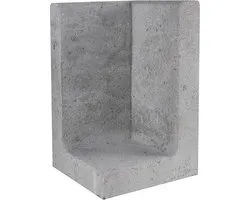 L-element hoek grijs 30x30x50 cm