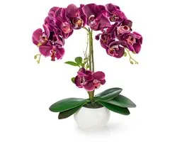PASCH Art orchid in shiny ceramic pot (40 cm) | Like a real flower