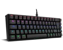 SnelShoppen - Mini Gaming Keyboard TACTICAL - Mechanisch Toetsenbord zonder Numeriek Toetsenbord, Bluetooth, Outemu Rode Schakelaars, RGB LED-verlicht