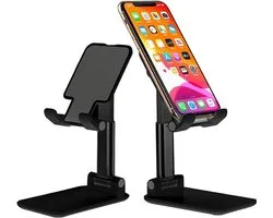 Telefoonhouder Bureau Telefoonstandaard Telefoon Standaard - Telefoon Tablet Houder Telefoonstandaard Bureau - Zwart