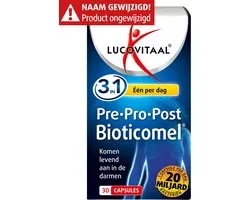 Lucovitaal Pre · Pro · Post Bioticomel 30 capsules
