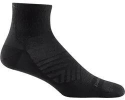 Darn Tough Run Quarter Ultra - Chaussettes de course légères Noir