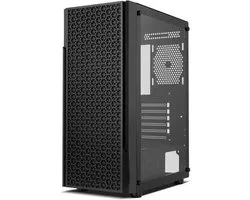 NOX XTREME PRODUCTS INFINITY BETA - Semi-tour M-ATX | ITX, Fenêtre latérale en verre trempé, Façade en mesh, Espace pour 8 ventilateurs, Compatible cartes graphiques jusqu'à 300mm, USB 3.0, Noir