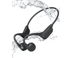 Golden Sound Wave - Écouteurs à conduction Bone - Écouteurs de sport - Écouteurs sans fil - Résistants à l'eau - Écouteurs de Sport - Carte mémoire interne de 32 Go - Convient à tout ordinateur portable et smartphone