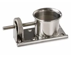 Pied de mât réglable Optiparts avec embase ronde EX1202 – Pour voilier Optimist – Inclinaison du mât réglable