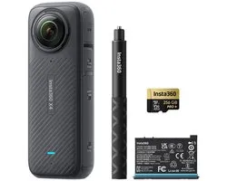 Insta360 X4 - Actioncam - 360 graden-camera - 8K - Vlog bundel - Met selfiestick, extra accu en 256GB SD