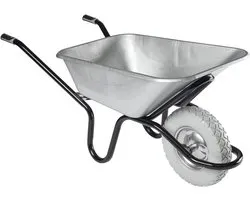 Haemmerlin Brouette Aktiv Excellium Plus 120 (déport galvanisé de 120 litres, roue increvable avec jante métallique, capacité de charge de 250 kg) 305400705