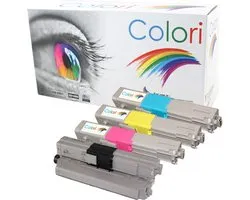 Set de 4 toners de marque privée Colori adaptés pour Oki C332 C332DN MC363 MC363DN MC363N C 332 C 332DN MC 363 MC 363DN MC 363N 46508713 46508714 46508715 46508716