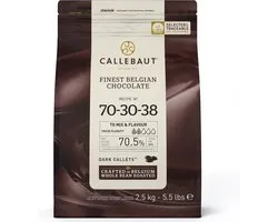 Callebaut Chocolade Callets - Extra puur (70,5%) - 2,5 kg