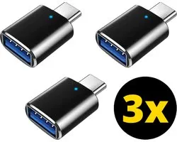 ThunderGold 3x USB C naar USB A Adapter - USB C naar USB Adapter - USB C naar USB A Converter - USB C naar USB A Female