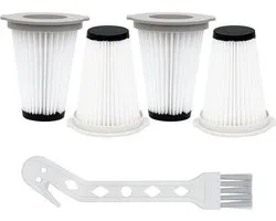 4 stuks stofzuigerfilters voor Einhell TE-SV 18 Li - wasbaar vouwfilter vervangingsfilter voor accustofzuiger met lange houdbaarheid, incl. reinigingsborstel, geschikt voor model 2347180 (4)
