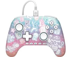 Manette filaire PowerA Advantage pour Nintendo Switch 2 – Champignon Kingdom